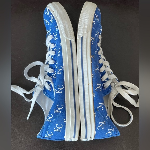 Row One Kansas City Royals KC logo sneakers lace up Men 7 Women's 8.5  Unisex - Picture 9 of 15